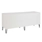 Manhattan Comfort DUMBO White And Grey Modern 6-Drawer Double Low Dresser