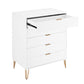 Manhattan Comfort DUMBO White Modern 5-Drawer Tall Dresser