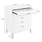 Manhattan Comfort DUMBO White Modern 5-Drawer Tall Dresser