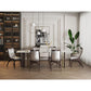 Manhattan Comfort Danube Silver Leatherette Dining Chairs In A Set Of 2