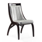 Manhattan Comfort Danube Silver Leatherette Dining Chairs In A Set Of 2