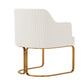Manhattan Comfort Edra 2-Piece Leatherette Dining Armchair In Cream