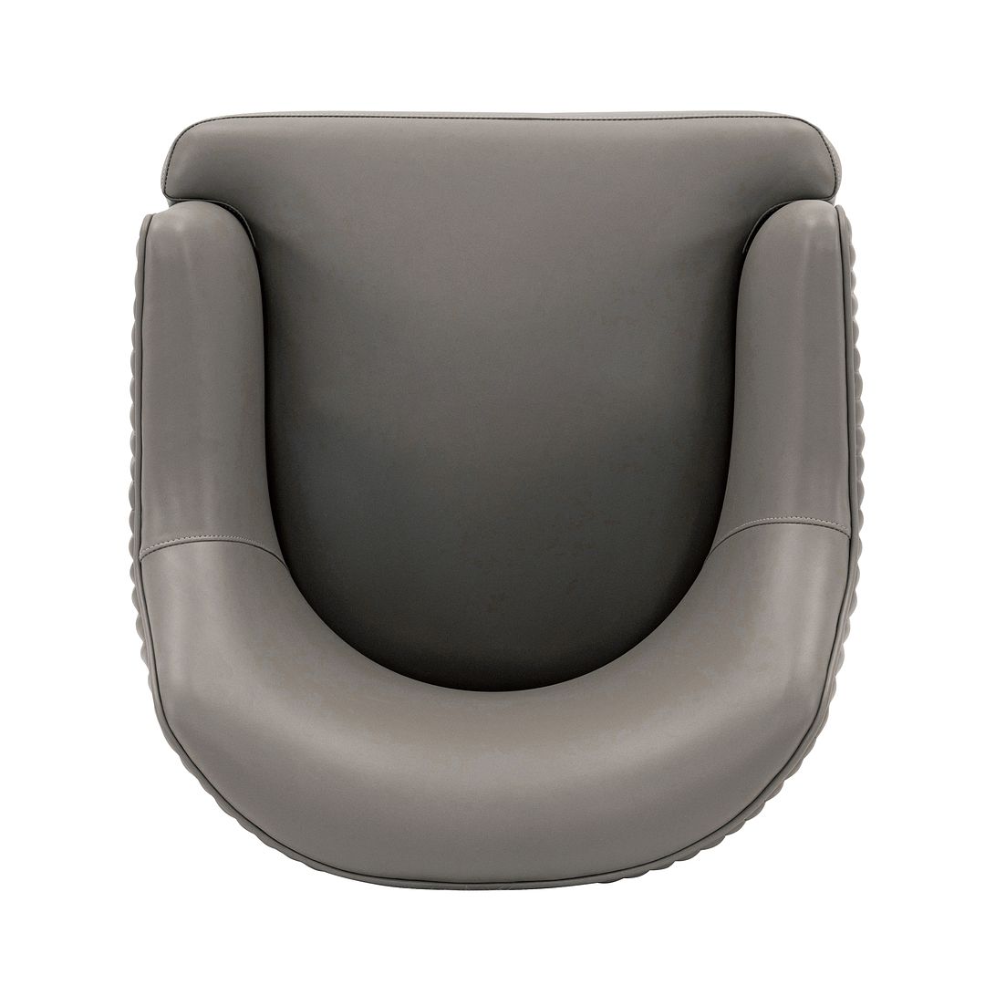Manhattan Comfort Edra 2-Piece Leatherette Dining Armchair In Taupe