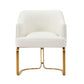 Manhattan Comfort Edra Leatherette Dining Armchair In Cream