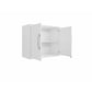 Manhattan Comfort Eiffel 2-Piece Floating Storage Cabinet In Gloss White
