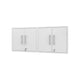 Manhattan Comfort Eiffel 2-Piece Floating Storage Cabinet In Gloss White