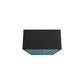 Manhattan Comfort Eiffel 2-Piece Storage Cabinet In Matte Black & Aqua Blue