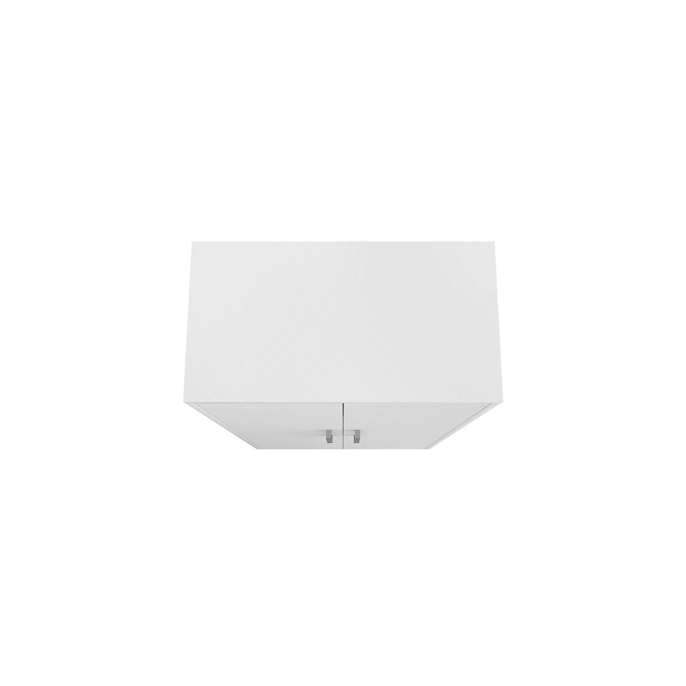 Manhattan Comfort Eiffel 2-Piece Storage Cabinet In White Gloss