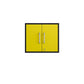 Manhattan Comfort Eiffel 2-Piece Storage Set In Matte Black & Yellow