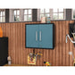 Manhattan Comfort Eiffel 28" Floating Storage Cabinet In Gloss Blue