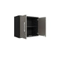 Manhattan Comfort Eiffel 28" Floating Storage Cabinet In Gloss Gray