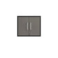 Manhattan Comfort Eiffel 28" Floating Storage Cabinet In Gloss Gray