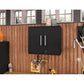 Manhattan Comfort Eiffel 28" Floating Storage Cabinet In Matte Black