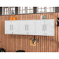 Manhattan Comfort Eiffel 3-Piece Floating Storage Cabinet In Gloss White