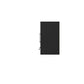 Manhattan Comfort Eiffel 3-Piece Floating Storage Cabinet In Matte Black & Aqua Blue