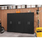 Manhattan Comfort Eiffel 3-Piece Storage Cabinet In Matte Black