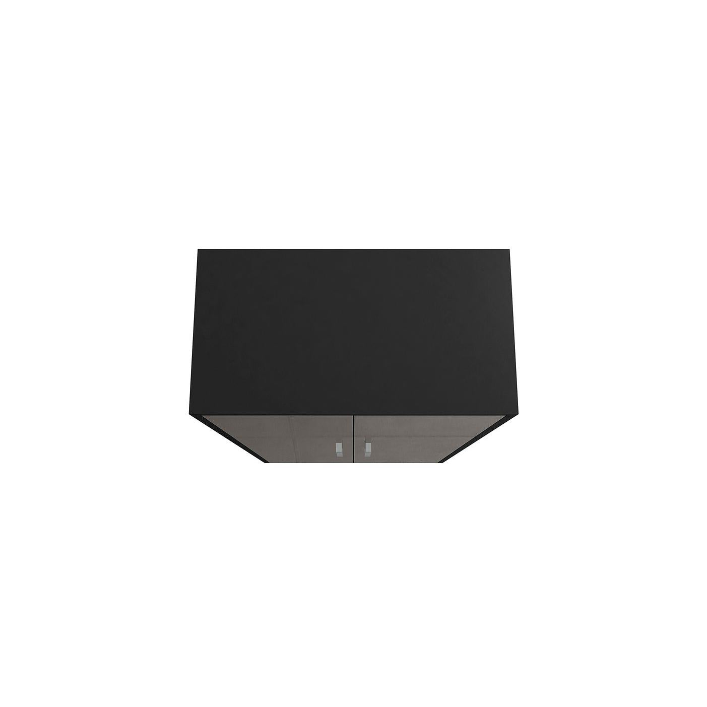 Manhattan Comfort Eiffel 3-Piece Storage Cabinet In Matte Black & Gray