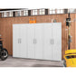 Manhattan Comfort Eiffel 3-Piece Storage Cabinet In White Gloss
