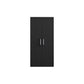 Manhattan Comfort Eiffel 3-Piece Storage Set In Matte Black