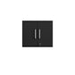 Manhattan Comfort Eiffel 3-Piece Storage Set In Matte Black