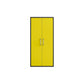 Manhattan Comfort Eiffel 3-Piece Storage Set In Matte Black & Yellow