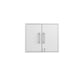 Manhattan Comfort Eiffel 3-Piece Storage Set In White