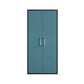 Manhattan Comfort Eiffel 35" Storage Cabinet With 4 Adjustable Shelves In Gloss Blue