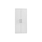 Manhattan Comfort Eiffel 35" Storage Cabinet With 4 Adjustable Shelves In White Gloss