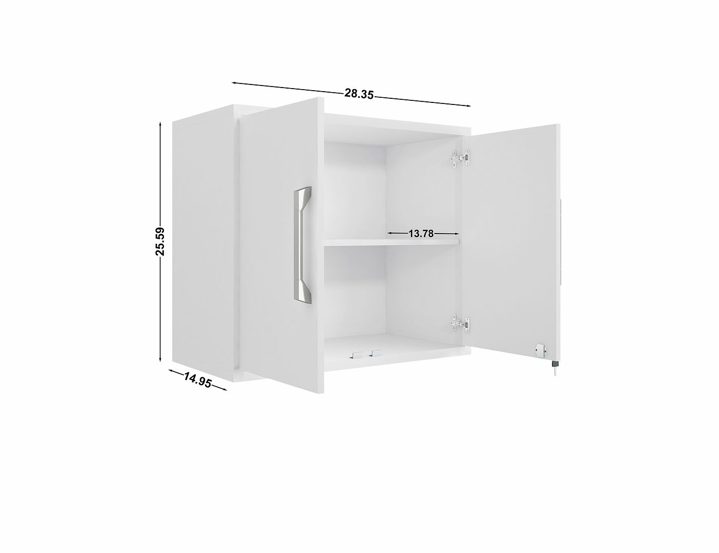 Manhattan Comfort Eiffel 4-Piece Storage Set In White