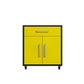 Manhattan Comfort Eiffel 6-Piece Garage Storage Set In Matte Black & Yellow