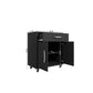 Manhattan Comfort Eiffel 6-Piece Storage Set In Matte Black