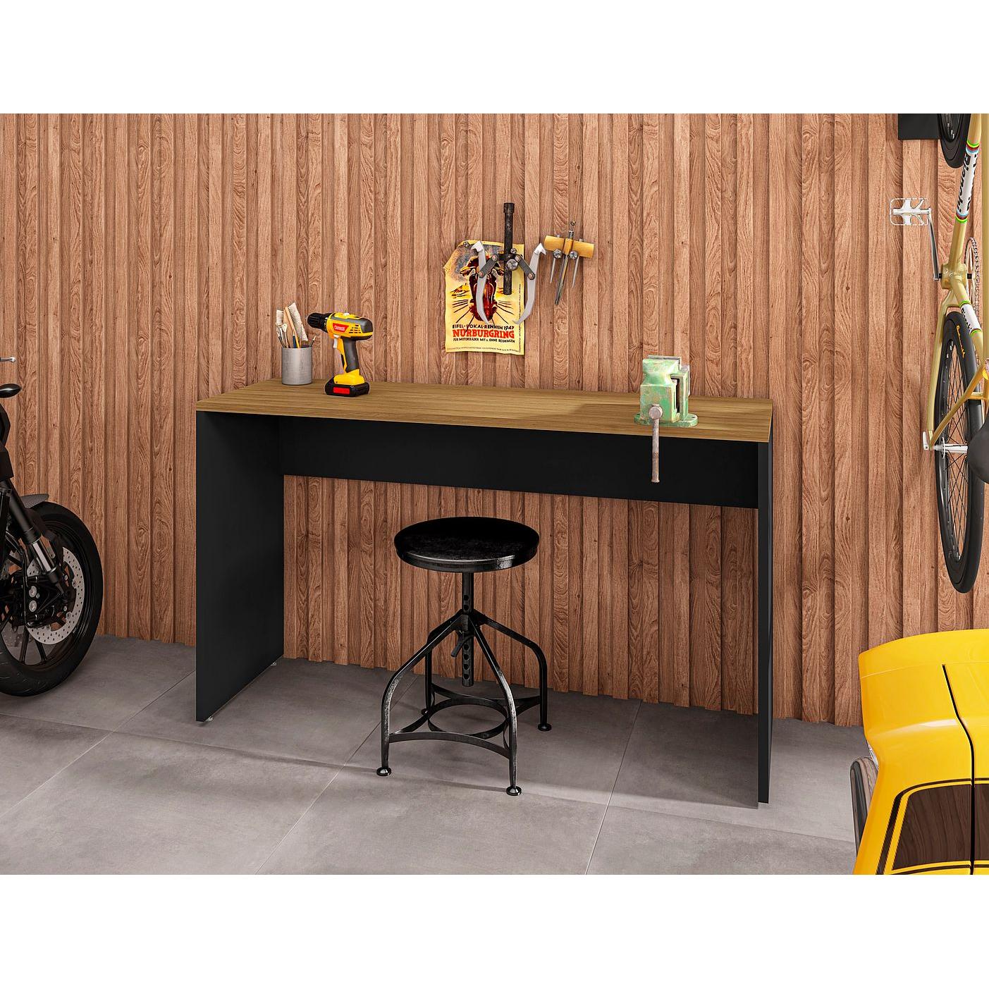 Manhattan Comfort Eiffel 60" Desk In Matte Black