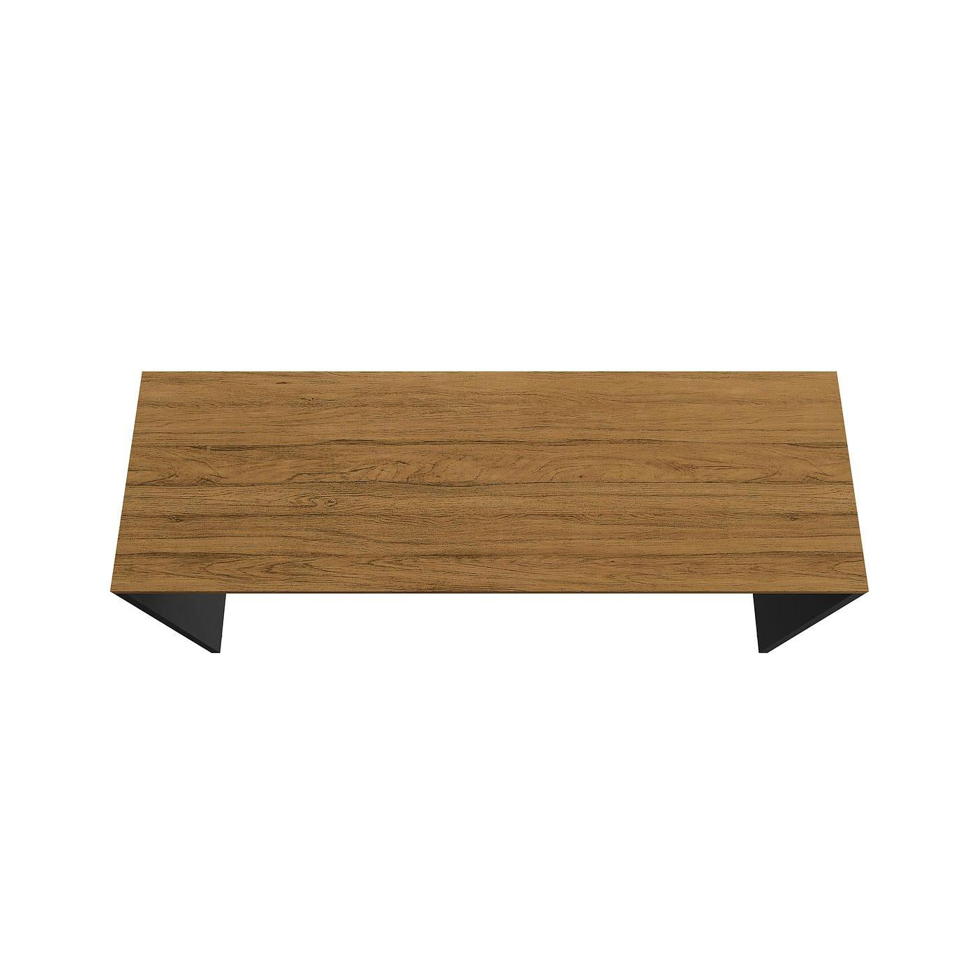 Manhattan Comfort Eiffel 60" Desk In Matte Black