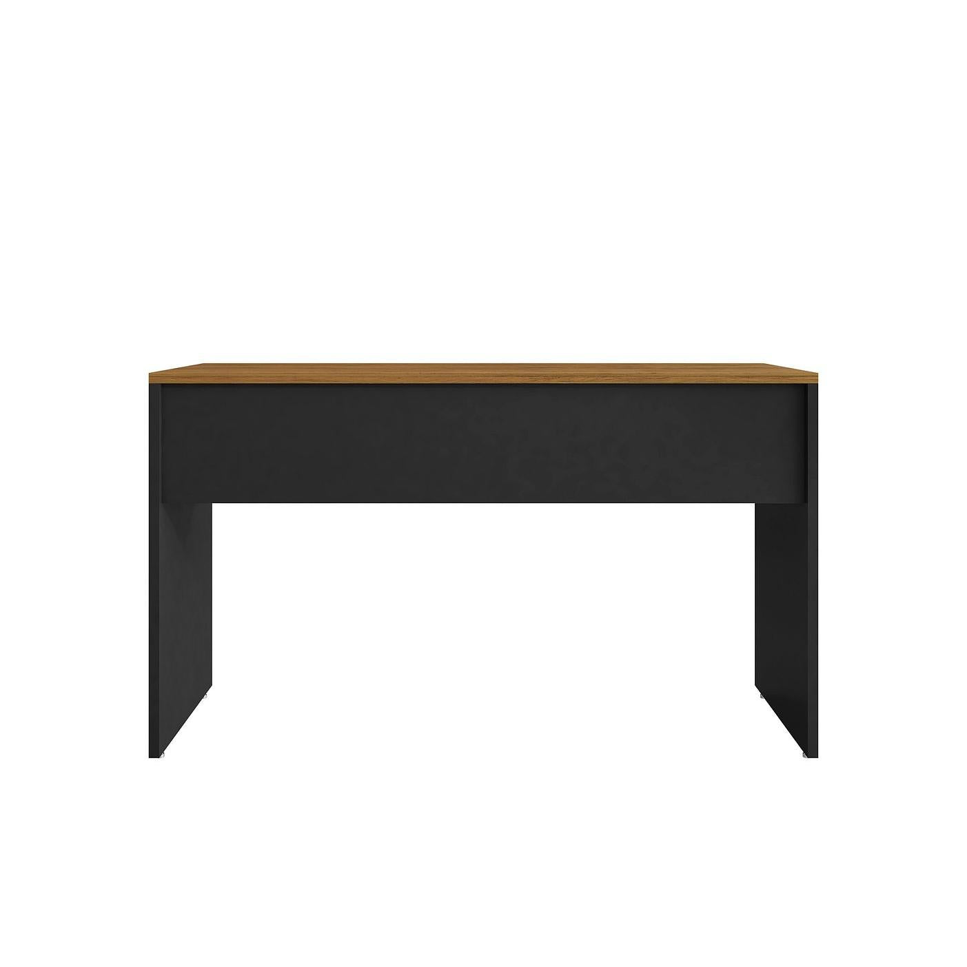 Manhattan Comfort Eiffel 60" Desk In Matte Black