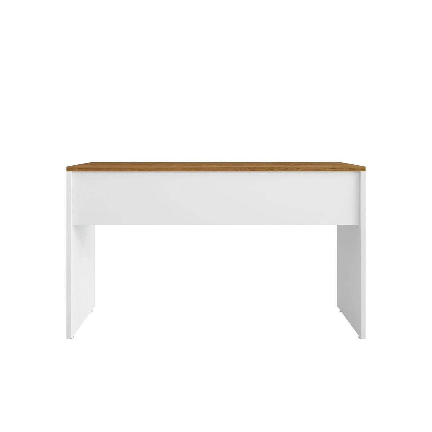 Manhattan Comfort Eiffel 60" Desk In White Gloss
