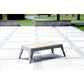 Manhattan Comfort Eiffel Outdoor Patio Conversation Set In Gray & Cream