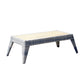 Manhattan Comfort Eiffel Outdoor Patio Conversation Set In Gray & Cream