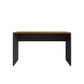 Manhattan Comfort Eiffel Work Station Set of 2 In Matte Black & Gray