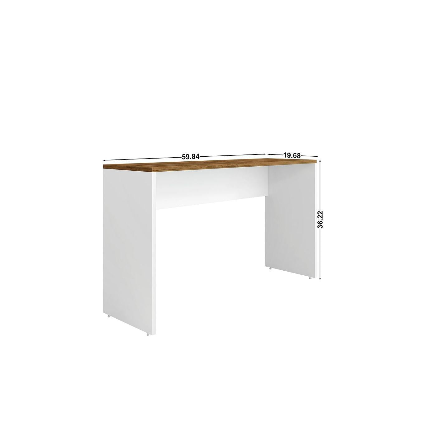 Manhattan Comfort Eiffel Work Station Set of 2 In White