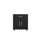 Manhattan Comfort Eiffel Work Station Set of 3 In Matte Black