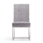 Manhattan Comfort Element Gray Velvet Dining Chair
