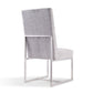 Manhattan Comfort Element Gray Velvet Dining Chair