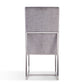 Manhattan Comfort Element Gray Velvet Dining Chair