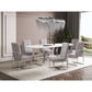 Manhattan Comfort Element Steel Velvet Dining Chair