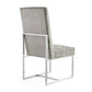 Manhattan Comfort Element Steel Velvet Dining Chair