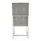 Manhattan Comfort Element Steel Velvet Dining Chair