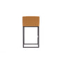 Manhattan Comfort Embassy 34" Metal Counter Height Bar Stool In Clay