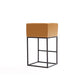 Manhattan Comfort Embassy 34" Metal Counter Height Bar Stool In Clay