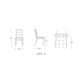 Manhattan Comfort Executor Silver & Walnut Faux Leather Dining Chairs In A Set Of 2