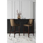 Manhattan Comfort Fifth Avenue 45"H Bronze & Walnut Beech Wood Bar Stool
